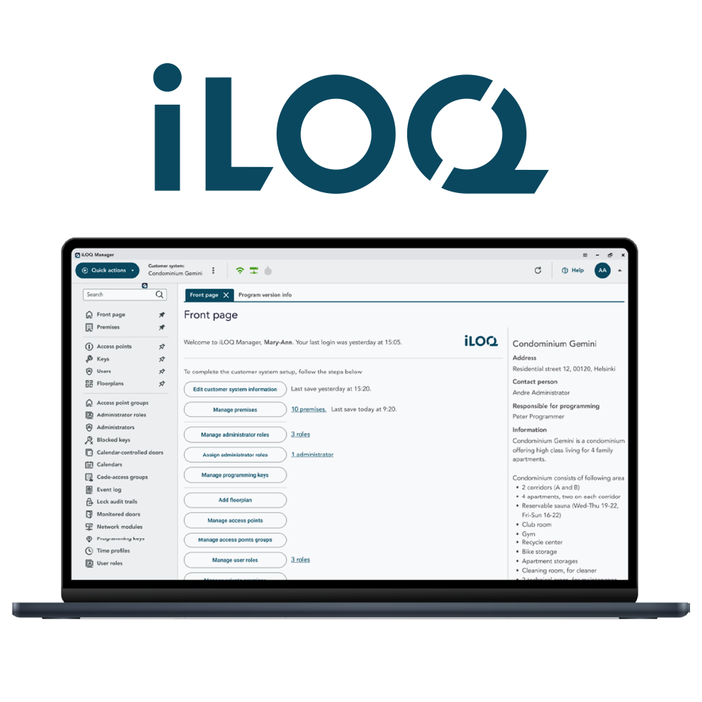 Iloq Licenza software per il controllo accessi - Modulo aggiuntivo | Pagamento annuale - 10 moduli N502