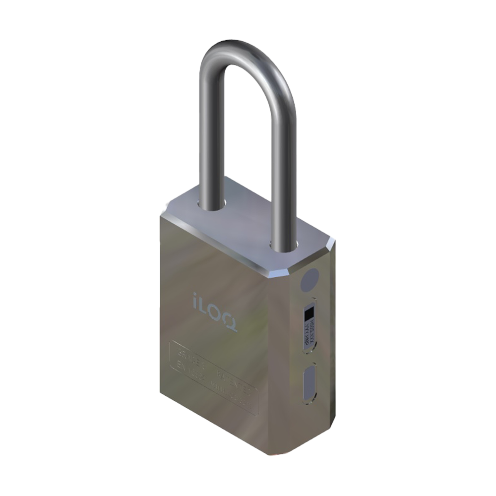 Iloq Lucchetto smart S5 - Apertura con chiave fisica - Nessuna batteria necessaria (alimentato con chiave)