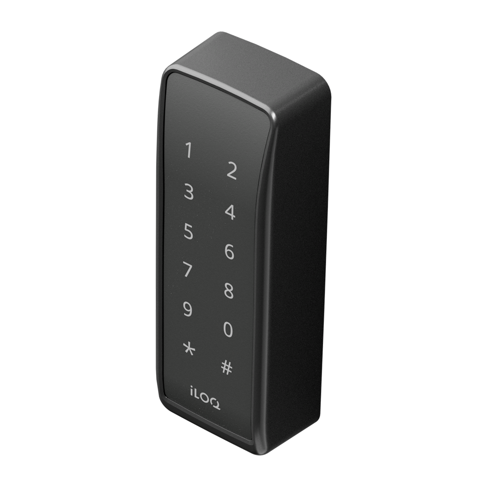 Iloq Lettore di accesso da incasso - Accesso tramite scheda MF, NFC e PIN - Indicatore a LED e acustico - RS485