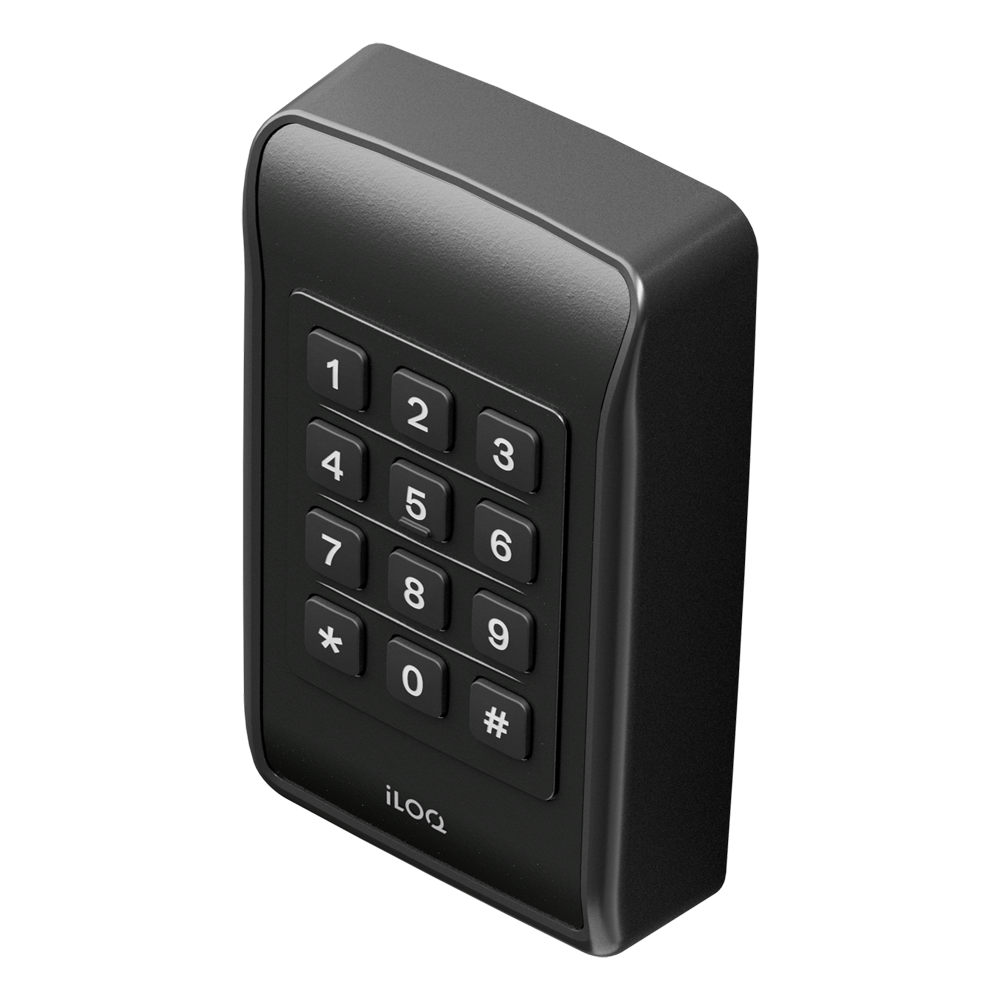 Iloq Lettore di accesso - Accesso tramite scheda MF, NFC e PIN - Indicatore a LED e acustico - RS485