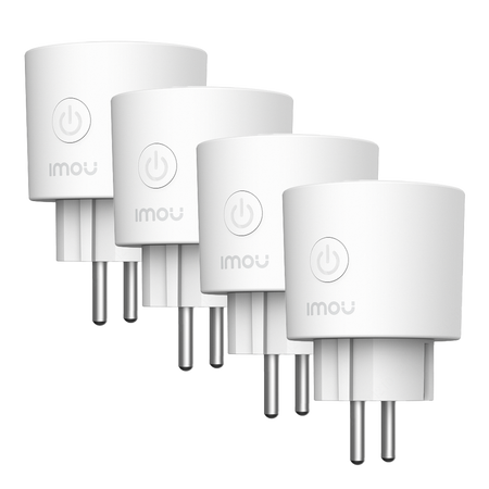 Pack 4 Prese intelligenti Imou - Misuratore di consumo - WiFi 2.4 GHz / Matter - Gestione dall'App - Basso consumo