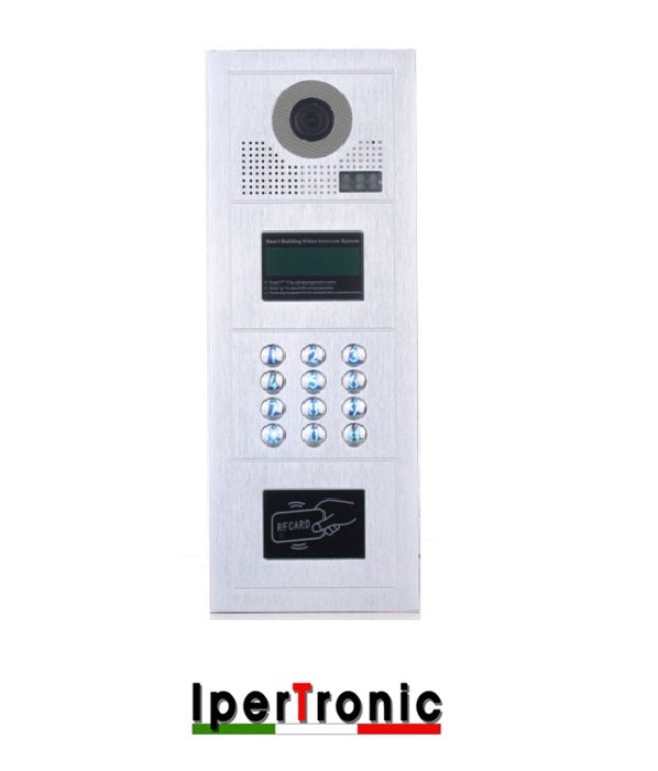 Posto esterno a tastiera digitale da incasso 128 chiamate 2 fili