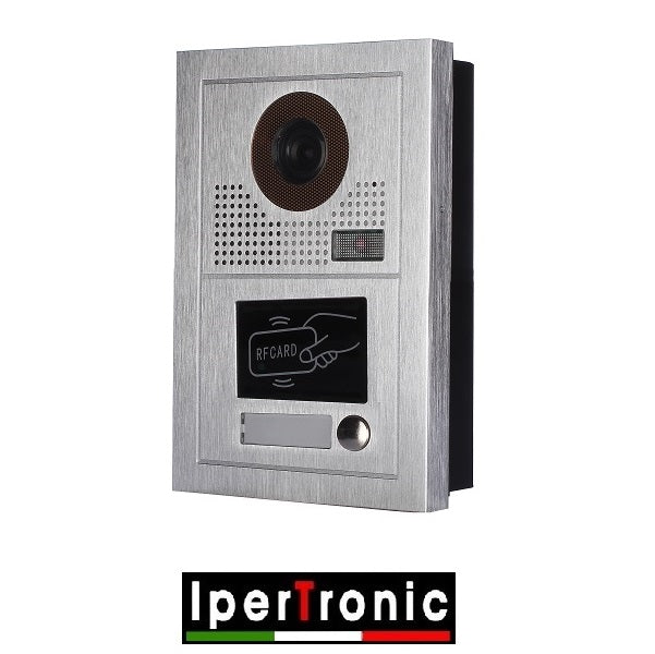 Posto esterno videocitofonico da incasso 1 chiamata 2 fili RFID