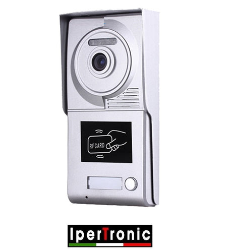 Posto esterno videocitofonico a parete 1 chiamata 2 fili RFID