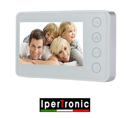 Monitor 5" LCD a colori 2 fili bianco