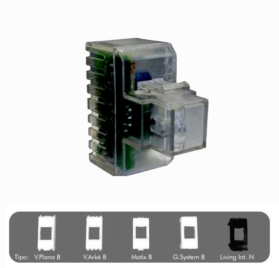 Lampada segnapasso da incasso 230V 3W 6000K fumé 1M Kros Technik