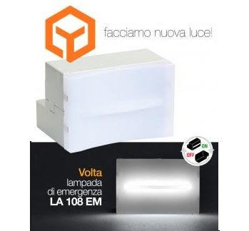 Lampada di emergenza a LED da incasso estraibile