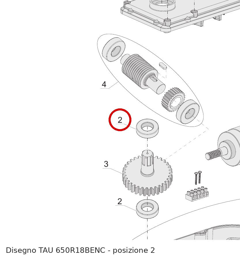Cuscinetto stagno 6005 2RS TAU per serie R18