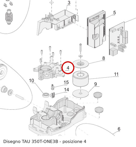 Corpo superiore in alluminio TAU per serie T-ONE