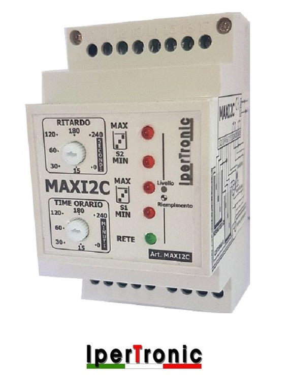 Elettrosonda per gestione di 2 serbatoi con elettrodo MAXI2C