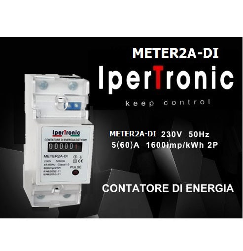 CONTATORE 2 MOD. MONOFASE ANALOGICO 60A
