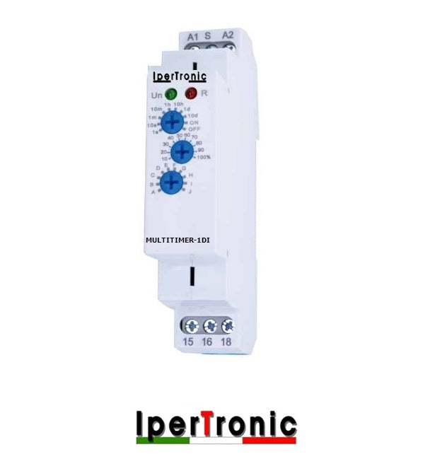 TIMER MULTIFUNZIONE MONO RELE 230 V 16 A