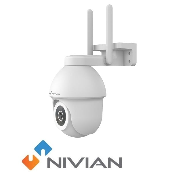 Telecamera PT da esterno Nivian Smart 2.5K 4 MP Wi-Fi IP65