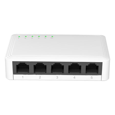 Nivian Switch LAN 5 porte Gigabit - 5 porte RJ45 - Velocità 10/100/1000 Mbps - Alta velocità in tutte le porte