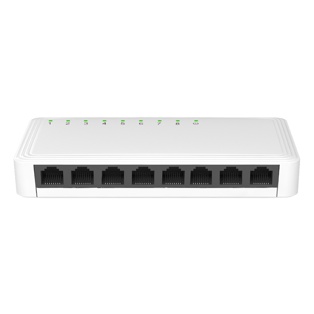 Nivian Switch LAN 8 porte Gigabit - 8 porte RJ45 - Velocità 10/100/1000 Mbps - Alta velocità in tutte le porte