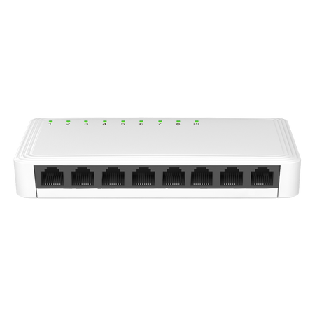 Nivian Switch LAN 8 porte Gigabit - 8 porte RJ45 - Velocità 10/100/1000 Mbps - Alta velocità in tutte le porte