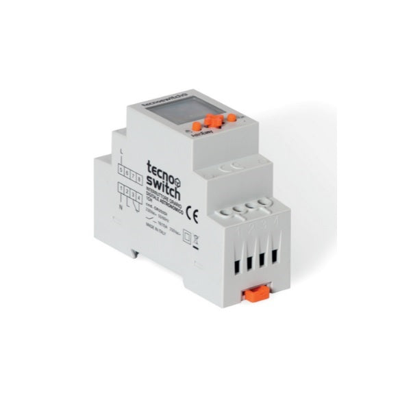 Interruttore orario digitale giornaliero/settimanale 2 DIN 230 V