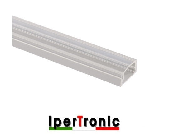 Profilo per LED da parete 1 m con copertura trasparente