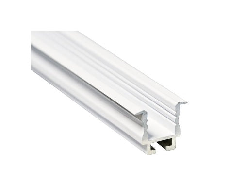 Profilo in alluminio bianco da incasso 2 m