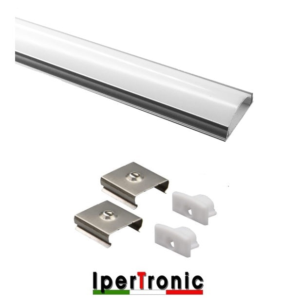 Kit profilo alluminio slim da ext 2 MT