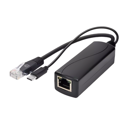 Splitter PoE economico e pratico di 23W. - Divide contemporaneamente energia e dati di rete.