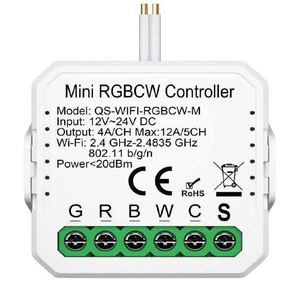 Modulo smart WIFI ipertronic per strisce rgb+bianco