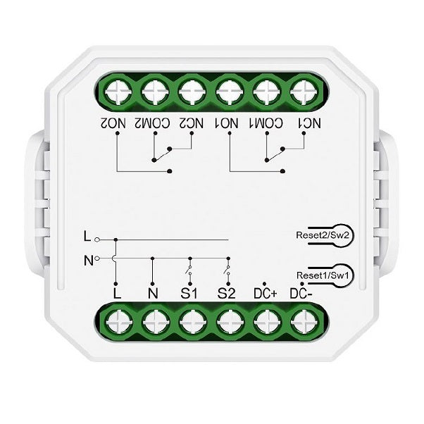 Modulo smart WIFI ipertronic 2 contatti puliti alim 230VAC 5-40VDC