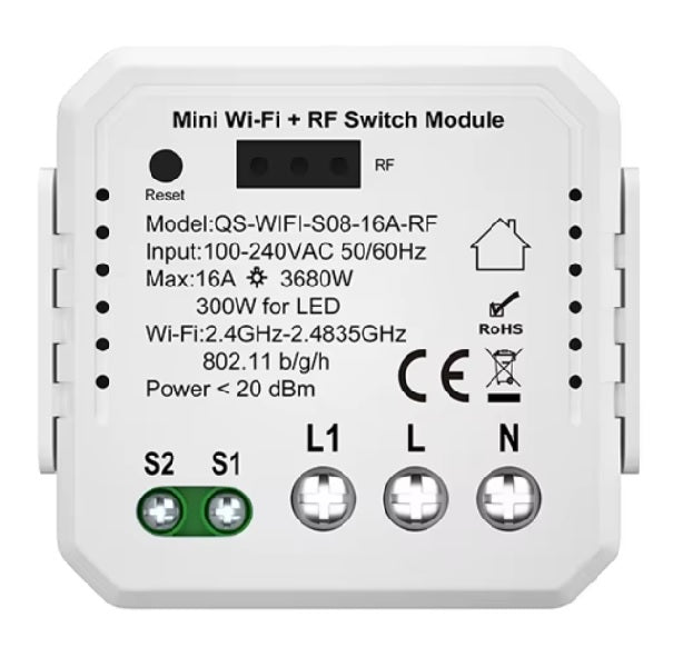 Modulo smart WIFI ipertronic interruttore con monitoraggio energetico