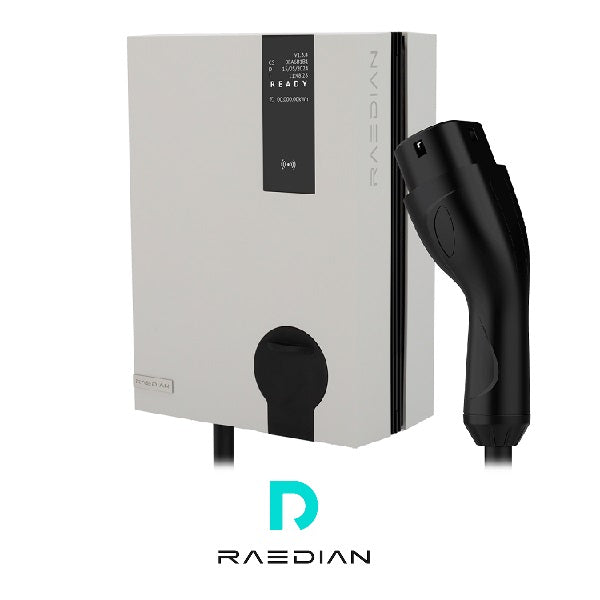 Colonnina di ricarica EV 7,4 kW monofase Raedian con cavo 5 m