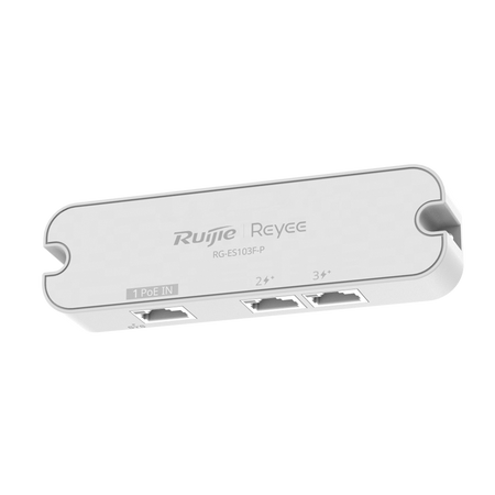 Reyee Switch da Tavolo - Switch ultracompatto con 3 porte FE 10/100 - 2 porte di uscita PoE/PoE+ (802.3af/at)