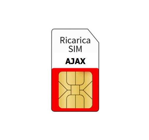 Rinnovo SIM Ajax durata 12 mesi