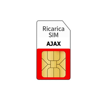 Rinnovo SIM Ajax durata 12 mesi