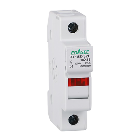Fusible + Portafusible DC - Tensión máxima DC 1000V - 2 polos - Corriente nominal DC 25A