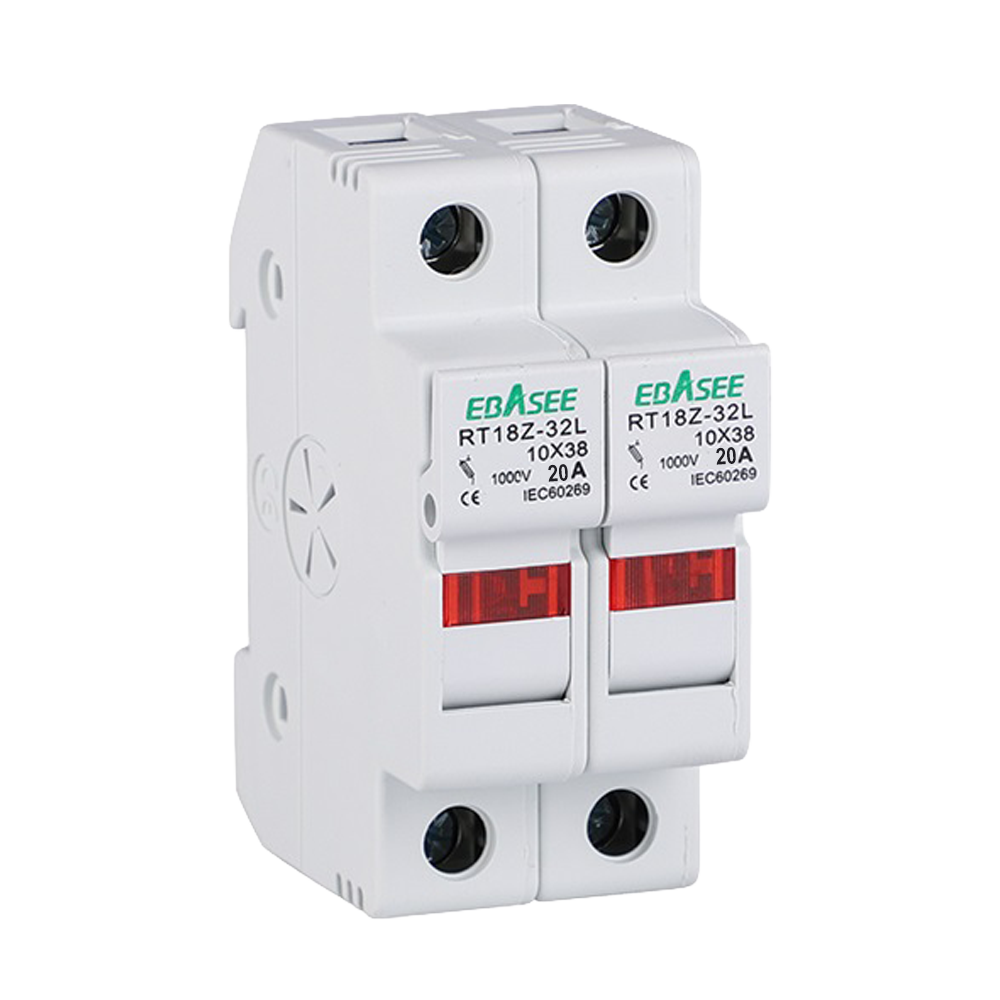 Fusible + Portafusible DC - Tensión máxima DC 1000V - 2 polos - Corriente nominal DC 20A