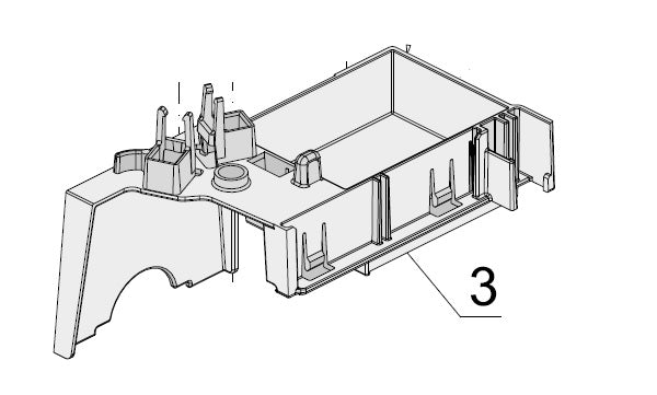 BASE PORTASCHEDA  PER  SERIE T-ONE5/8/10