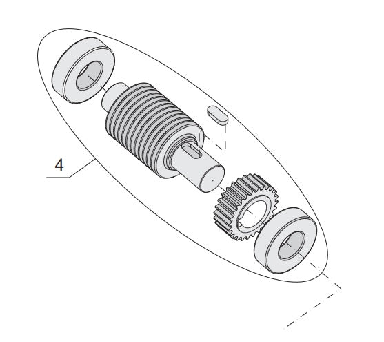 RICAMBIO VSF R18 CORONA CON CUSCINETTI