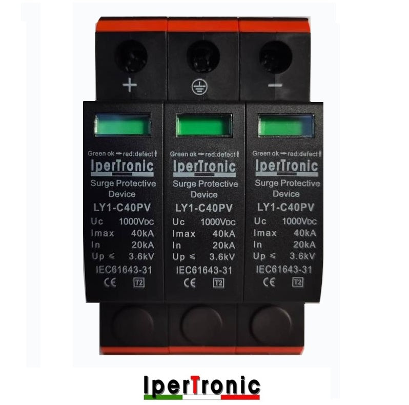 SCARICATORE FOTOVOLTAIVO 1000 VDC 32A 3P