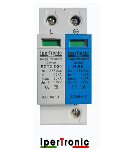 SCARICATORE 1P+N  DI SOVRATENSIONE 20 KA