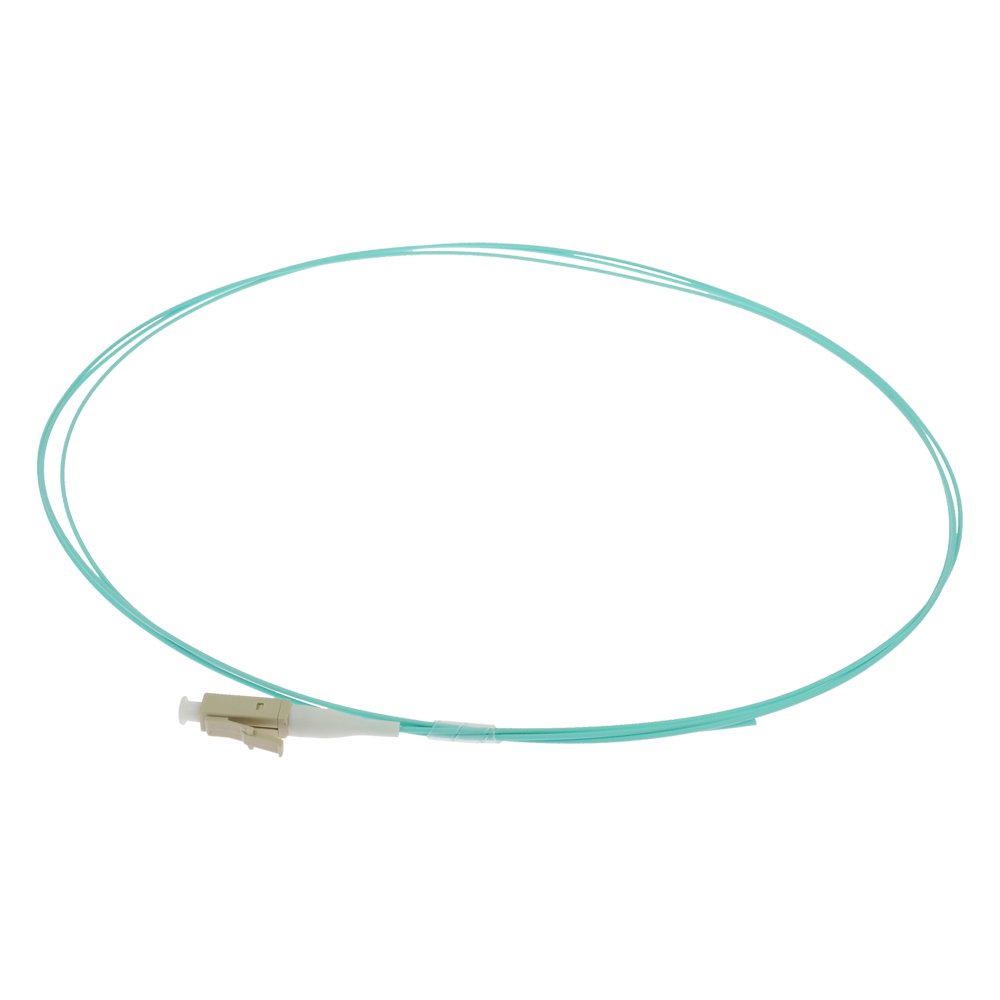 Safire Pigtail in fibra ottica simplex - Fibra multimodale OM4 ad alta velocità - Connettore LC con finitura UPC