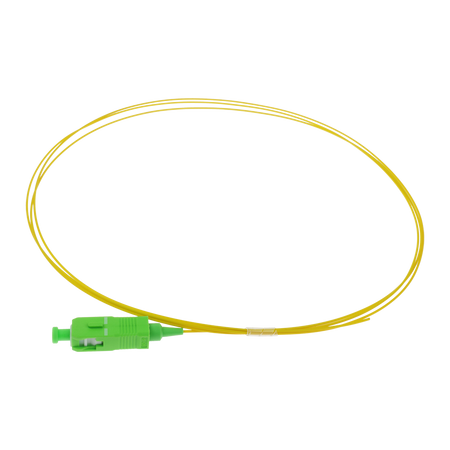 Safire Pigtail in fibra ottica simplex - Fibra monomodale G657A2 ad alte prestazioni - Connettore SC con finitura APC