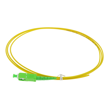 Safire Pigtail in fibra ottica simplex - Fibra monomodale G657A2 ad alte prestazioni - Connettore SC con finitura APC