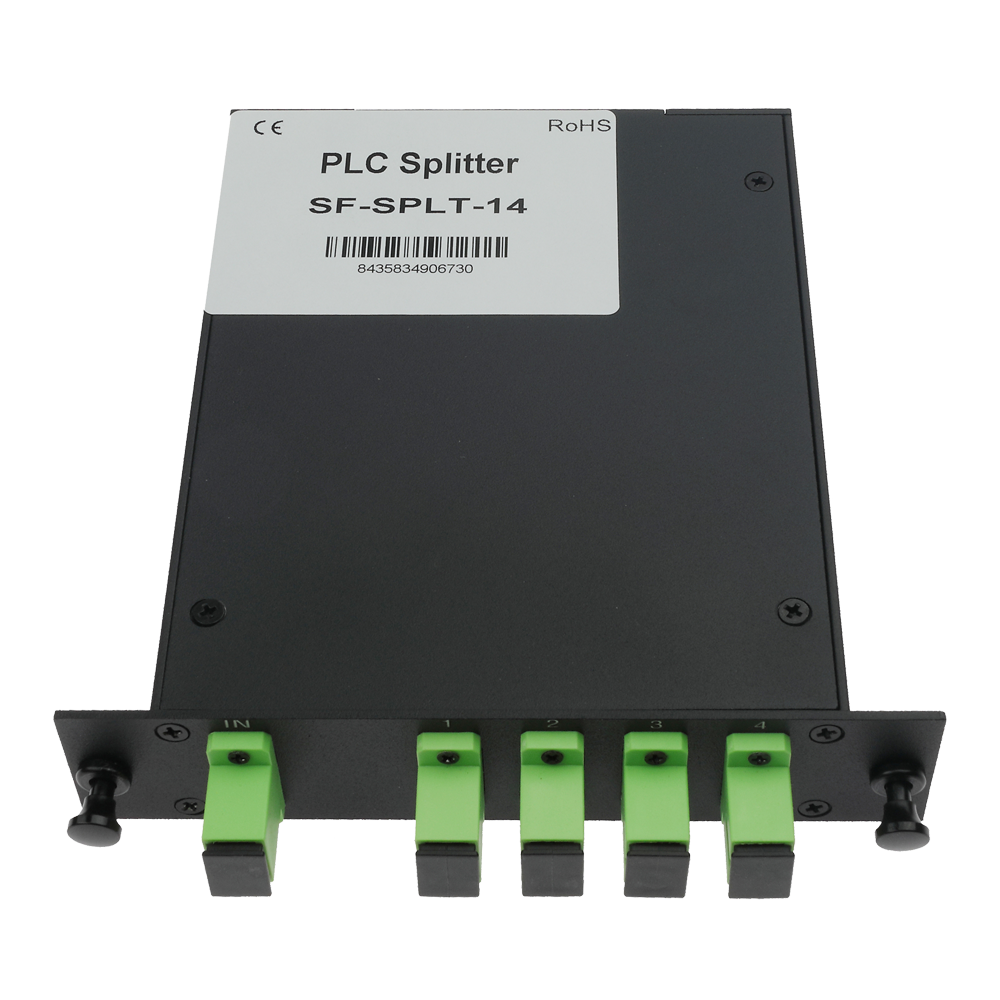 Splitter ottico PLC ad alta precisione - Configurazione 1x4 (1 ingresso, 4 uscite)