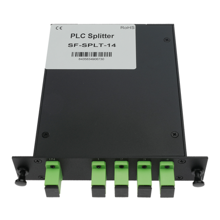 Splitter ottico PLC ad alta precisione - Configurazione 1x4 (1 ingresso, 4 uscite)