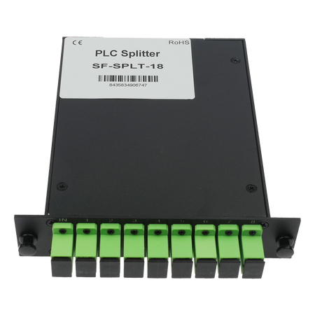 Splitter ottico PLC ad alta precisione - Configurazione 1x8 (1 ingresso, 8 uscite)