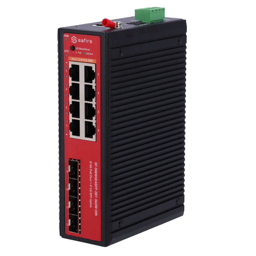 Switch L2+ managed con 8x RJ45 e 4x SFP - 8 porte PoE Gigabit con supporto IEEE 802.3bt