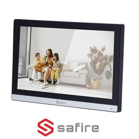 Monitor touch IP 7" per videocitofono Safire Wi-Fi cornice stretta