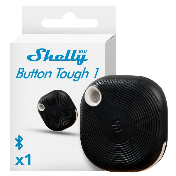 Pulsante smart Bluetooth Shelly Blu Button Tough 1 nero