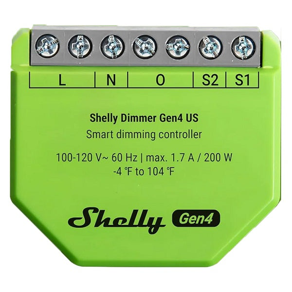 Dimmer intelligente Shelly Dimmer Gen4 Wi-Fi Bluetooth Zigbee 110-230V