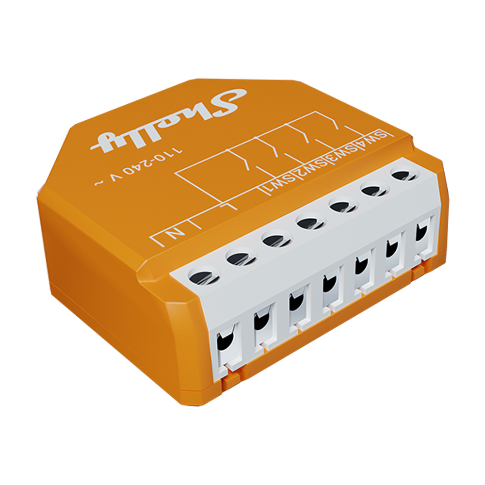 Modulo de Entradas Shelly Wave i4 LR - Cuatro entradas para pulsadores o interruptores