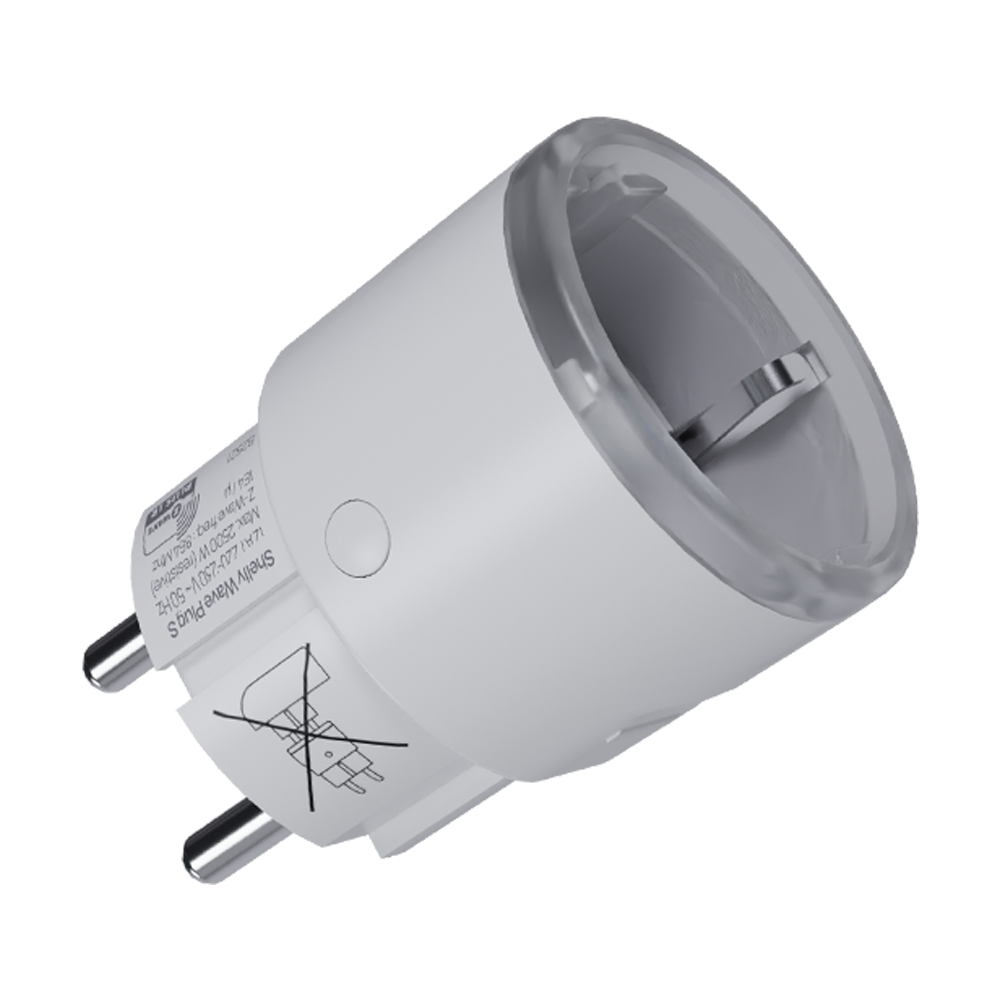 Enchufe Shelly Wave Plug S LR Blanco - Medición de consumo, tensión y corriente